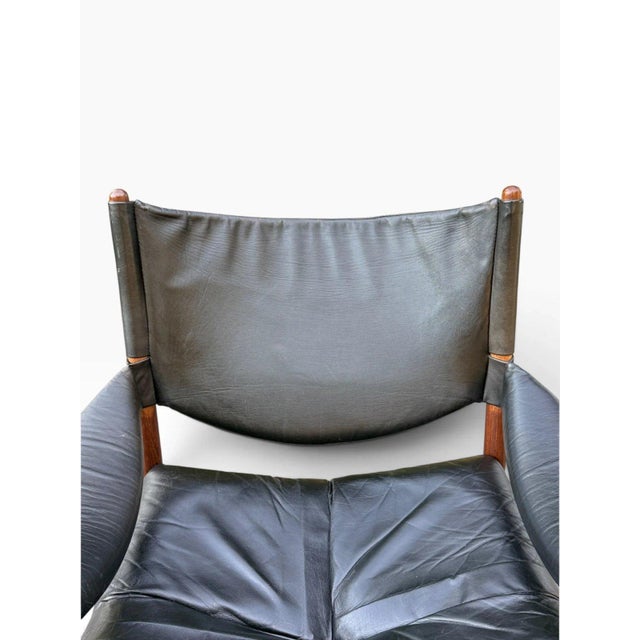 Kristian Vedel Modus Lounge Chair for Søren Willadsen | Rosewood & Black Leather | Denmark 1960s For Sale - Image 12 of 18