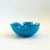 Mid-Century Modern Mid Century Alfredo Barbini Murano Art Glass Bowl - Bullicante Blue With Gold Flecks, Italy For Sale - Image 3 of 9