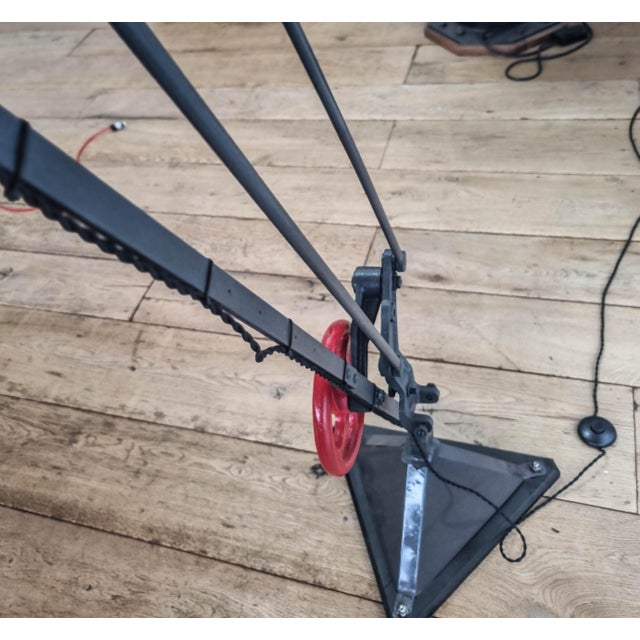 Anthracite Architectural Lamp, 1930s For Sale - Image 12 of 14