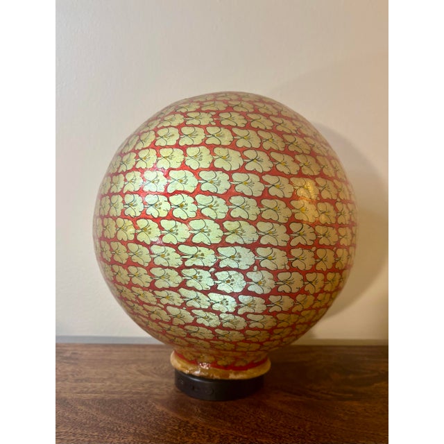 A rare antique camel bladder lamp diffuser dating to the early 20th century. Handcrafted from an inflated and stretched...