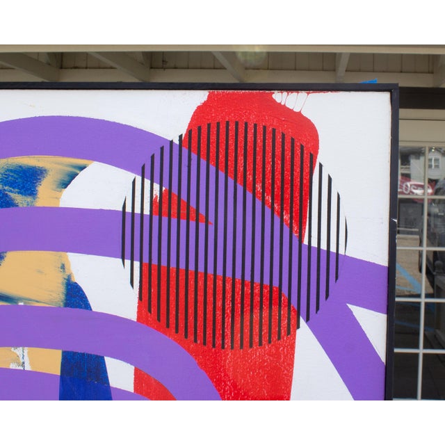 Late 20th Century “Before the Big Bang” Abstract Acrylic on Canvas Painting by James Massena March For Sale - Image 4 of 10