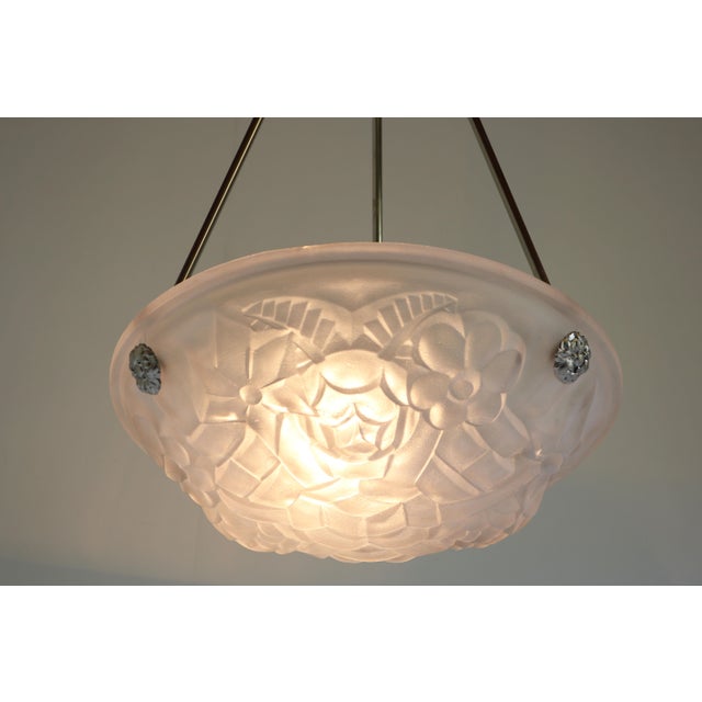 Art Deco Pendant Light by David Gueron Degue, 1930 For Sale - Image 3 of 12