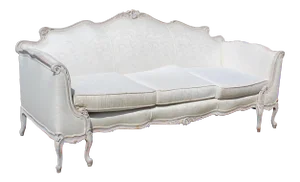 Louis XV Style Vintage White Settee