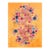 Fantabulous Yellow-Saffron Background With Multicolored Daisies in a Floral Design Art Deco Rug For Sale