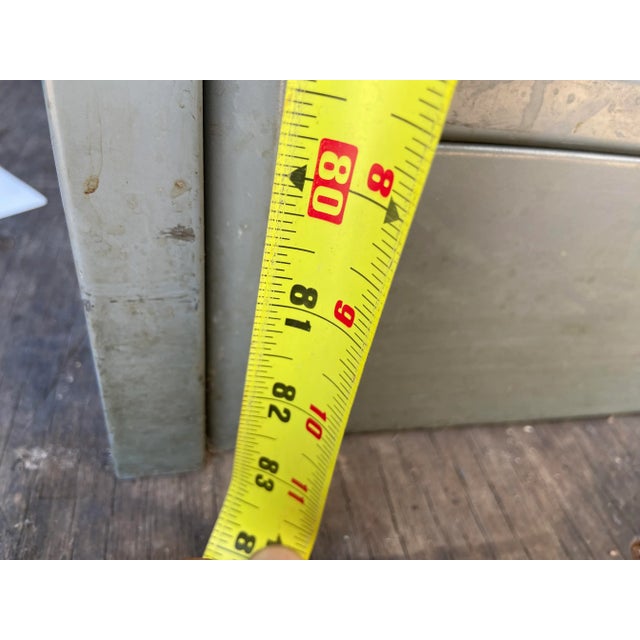 Metal 1970s Vintage Mid Century Modern Metal Bookshelf For Sale - Image 7 of 13