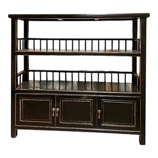 1990s Asian Display Low Bookcase For Sale