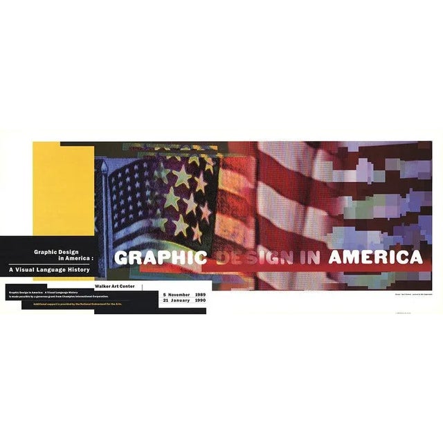 Contemporary 1989 April Greiman 'Graphic Design in America' Multicolor USA Offset Lithograph For Sale - Image 3 of 3