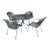 MCM Cast Iron Table and 4 Chairs For Sale