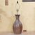 Vintage Ceramic Drip Glaze Table Lamp in Brown Studio Pottery Style With Tapered Shade For Sale In Washington DC - Image 6 of 18