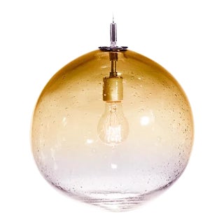 Solaris Pendant Light from the Fizz Collection in Amber For Sale