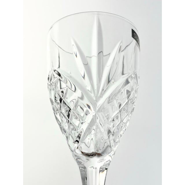 Godinger Gothic Godinger “Dublin” Crystal Wine or Water Glasses - Set of 4 For Sale - Image 4 of 6