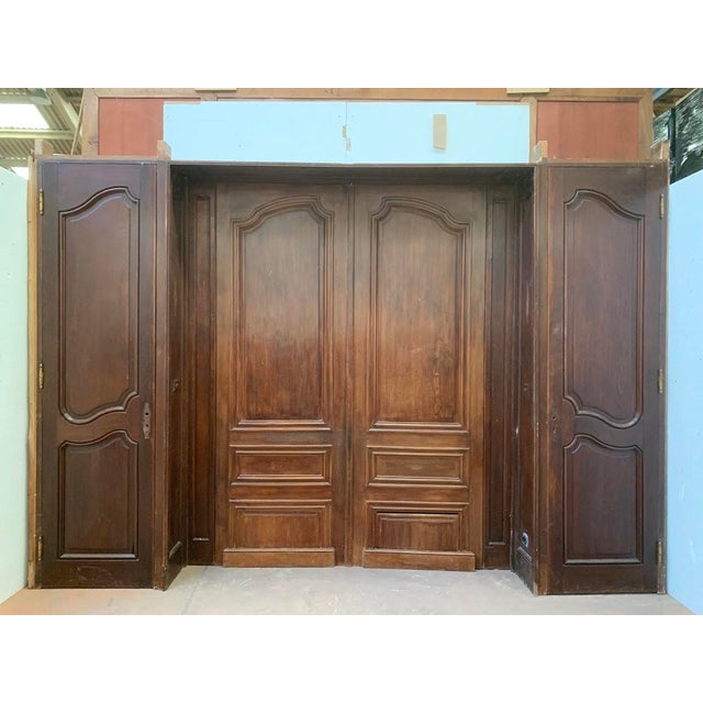 19th Century Louis XV Carved Oak Paneling Element For Sale - Image 10 of 12