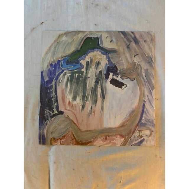 Vintage Abstract Expressionism Lithograph by Marcy Brafman, Signed, Unframed For Sale - Image 4 of 4