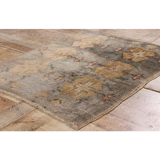 Gray Vintage Turkish Tulu Rug, 02'07 X 03'02 For Sale - Image 8 of 10