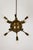A vintage mid-century modern chandelier from the 1960s in a classic Sputnik design. It has a central brass sphere with ten...