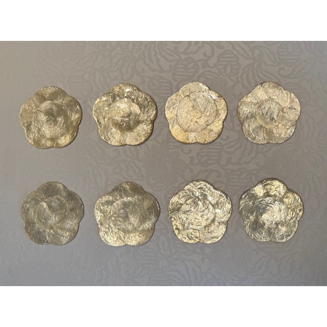 1960's Hallie St. Mary, Inc. Matching Capiz Shell Placemats & Coasters - Sets of 8 - 17 pcs For Sale - Image 12 of 15