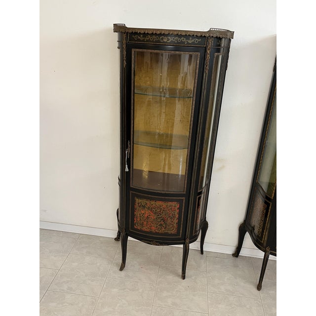 1930s French Boulle Display Cabinets, 1930s, Set of 2 For Sale - Image 5 of 15