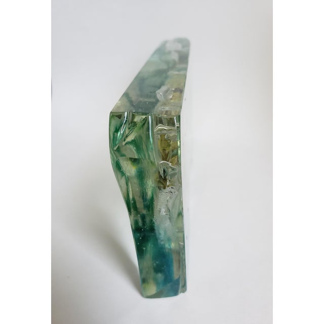 1950s Vintage Alfredo Barbini Murano Attributed Glass Aquarium 3 Fish For Sale - Image 5 of 12