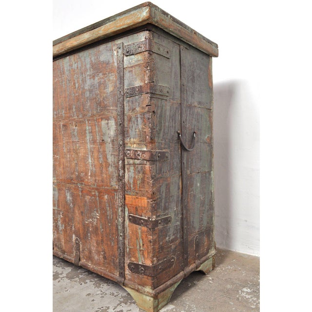 Large Indian Teak Chest, 1960s For Sale - Image 3 of 15