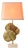 Guadeloupes Table Lamp from Maison Charles, France, 1970s For Sale