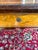 Neoclassical Mixed Wood Marquetry Italian Antique Writing Desk For Sale - Image 12 of 14