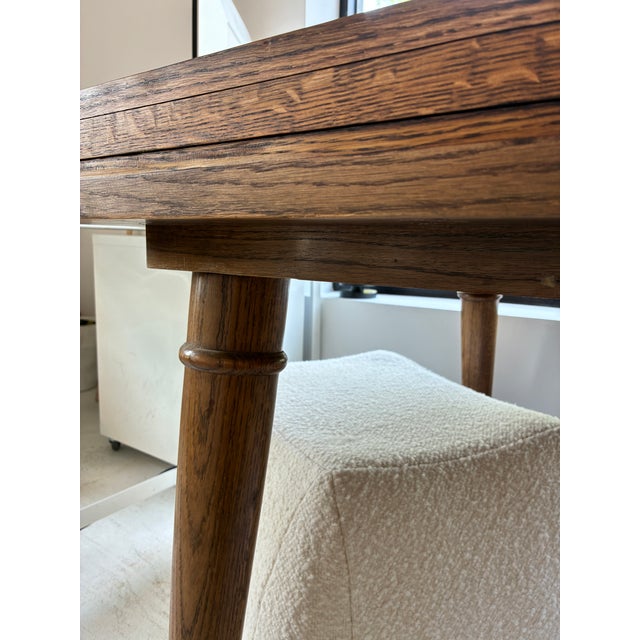 Vintage Solid Oak Table For Sale - Image 14 of 18
