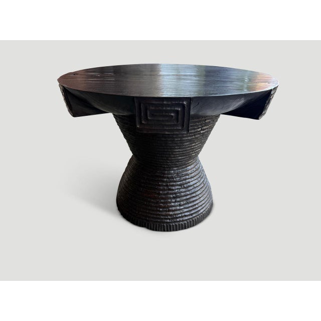 2010s Andrianna Shamaris Impressive Century Old Side Table For Sale - Image 5 of 6