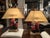 1920s Lacquered Carved Wood Foo Dog Table Lamps- a Pair For Sale - Image 11 of 14