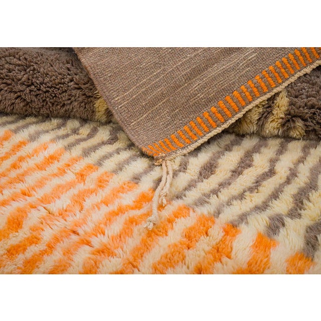 Bold Color-Block Hand-Knotted Wool Rug | 11'5" X 8'10" | One of a Kind For Sale - Image 4 of 7