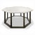 Octagonal Coffee Table with Marble Top, 1940s For Sale