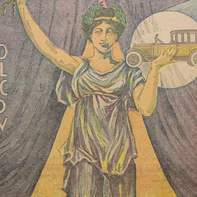 Purple Art Deco Exhibition Poster | Pacific Auto Show 1919 San Francisco Examiner For Sale - Image 8 of 9