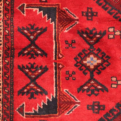 Middle Eastern Bukhara Rug in Wool For Sale - Image 5 of 11
