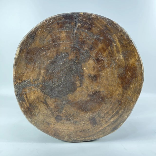 Early 20th Century Bamileke Eight Faces Wooden Stool Cameroon For Sale - Image 4 of 9
