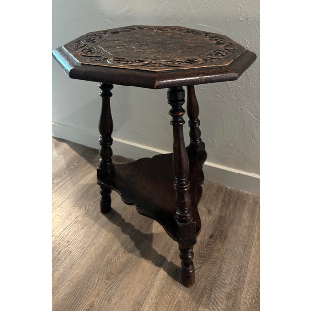 Antique English Oak Table For Sale - Image 4 of 6