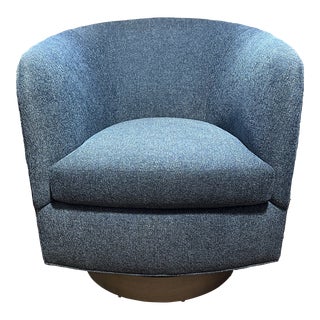 Milo Baughman for Thayer Coggin “Papa Roxy” Swivel Chair For Sale