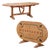 French Pine Folding Wine Tasting Table With “Champagne” and Fleurs De Lys Motifs For Sale