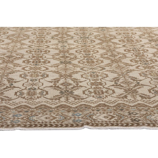 Rustic Antique Persian Malayer Rug, 10'09 X 12'02 For Sale - Image 3 of 10