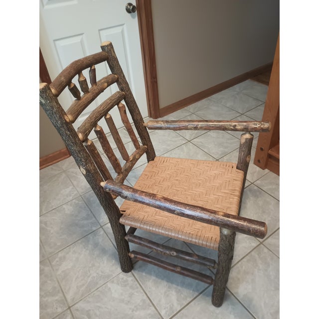 1990s Old Hickory Chair Co. Sapling Dining Chairs Set of 8 For Sale - Image 5 of 9