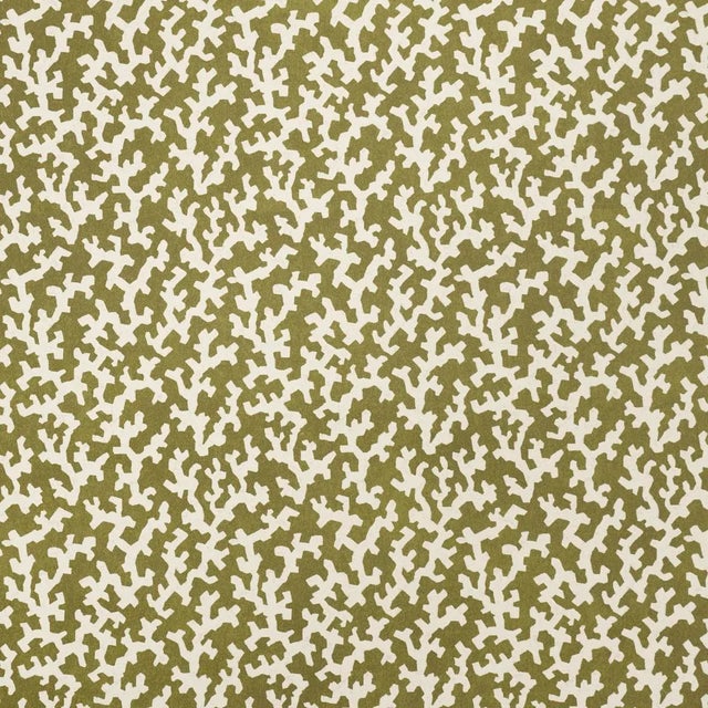Contemporary SAMPLE - Schumacher x Veere Greeney Folly Wallpaper In Olive For Sale - Image 3 of 4