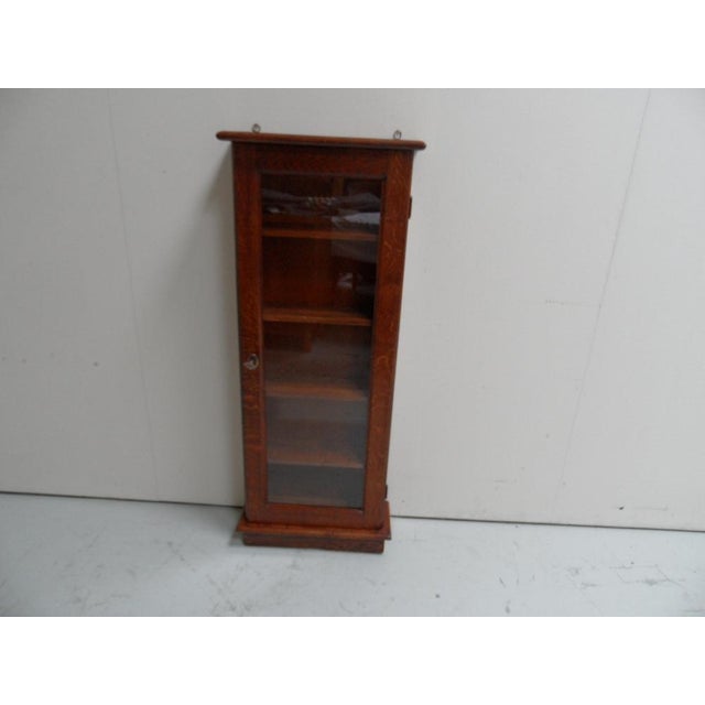 Antique Oak Display Cabinet, 1890s For Sale - Image 9 of 10