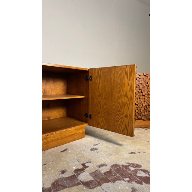 Brown Vintage Brutalist-Style Sideboards, Italy, 1990s, Set of 2 For Sale - Image 8 of 12