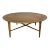 1950s Round Wood Coffee Table, Curved Edge by Heritage Henedon For Sale