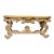 1950s Vintage Spanish Rococo Paint Decorated Carved Wood Console Table For Sale