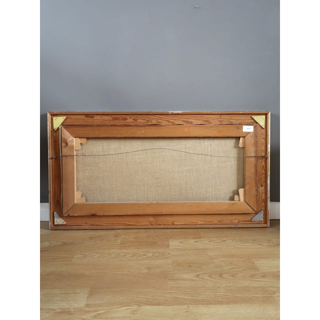 Mid-Century Modern 'Earth and Air' Vintage Swedish Original Abstract Landscape Oil Painting, Framed For Sale - Image 11 of 11