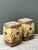 Vintage Glazed Ceramic Elephant Low Stools - A Pair For Sale - Image 10 of 12