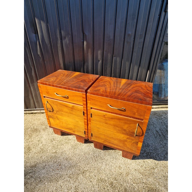 Vintage Burl Wood Bedside Tables, 1920s, Set of 2 For Sale - Image 18 of 18