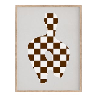 Contemporary Abstract Checkers Giclee Print For Sale