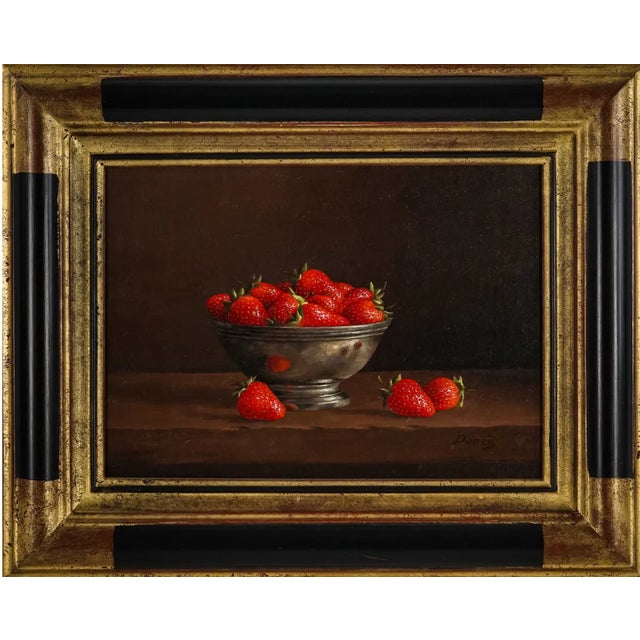 Early 21st Century Still Life Painting by Jean Marie Daneis, Les Fraises, the Strawberries For Sale - Image 5 of 5