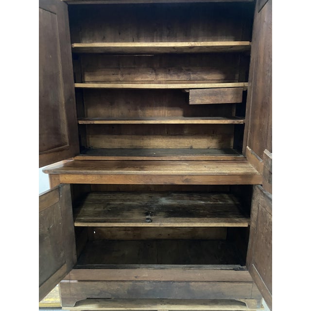19th Century Louis Philippe 2-Body Buffet in Walnut For Sale - Image 6 of 9
