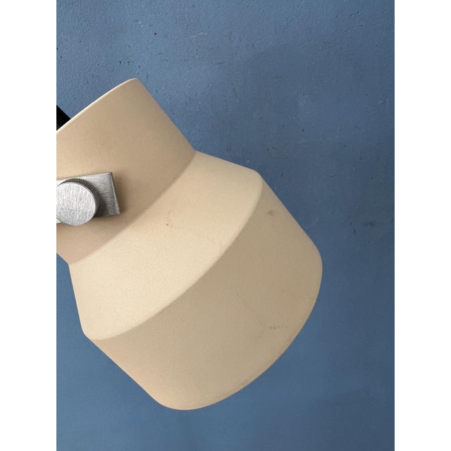 Mid-Century Space Age Floor Lamp in Beige from Dijkstra For Sale - Image 9 of 11